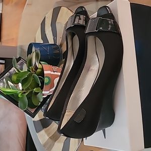 Black Anne Klein Wedges